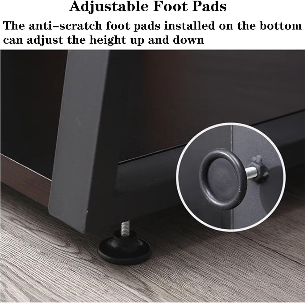 Amplifier Cabinet Rack, Audio Cabinet, Audio and Video Equipment Cabinet, Record Player Stand with Storage Rack, AV Media Stand, Corner TV Stand Media Storage Cabinet Audio Video Shelf, DVD Stand