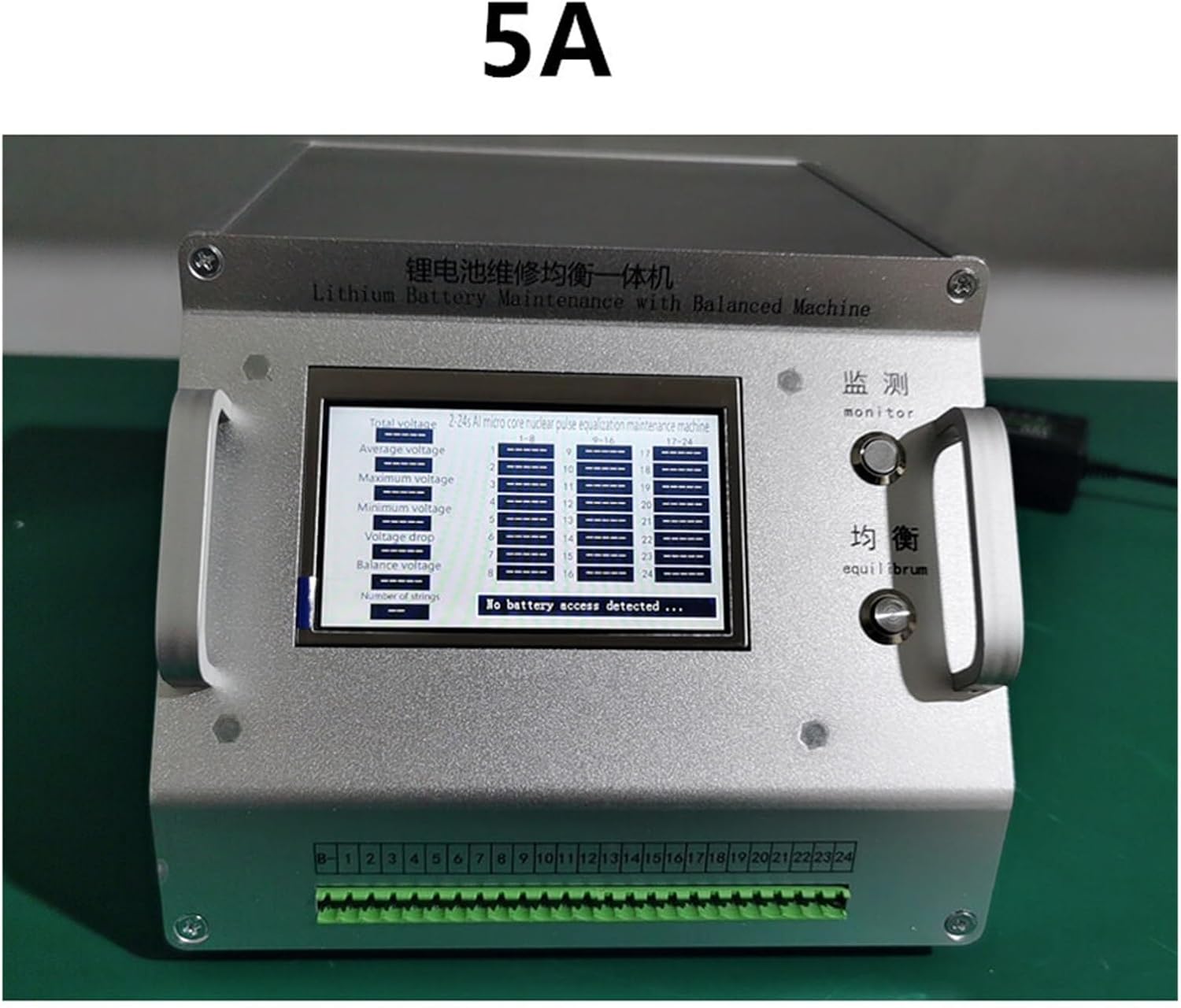 battery equaliser 2-24S 5A 10A Professional Battery Repair Equipment/Battery Equalization Instrument for/Electric vehicle/Car battery (Size : 10A)