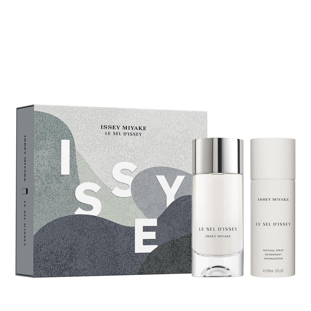 Issey Miyake Le Sel d'Issey Eau de Toilette Holiday Fragrance Set for Men - Includes Eau de Toilette (100 mL) & Deodorant Spray (150 mL)