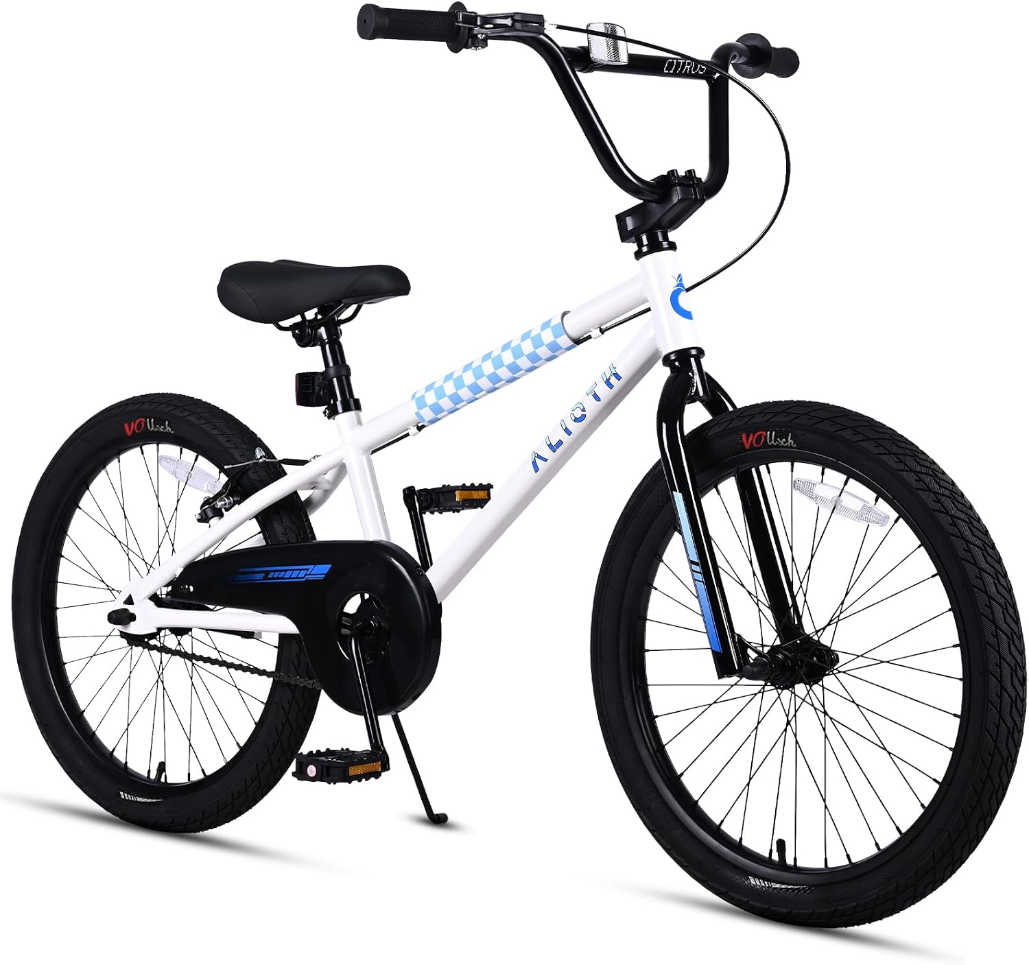 vollsch BMX Style 12 14 16 Inch Kids Bike Training Wheels 20'' Bicycle with Kickstand for 2-14 Years Old Toddlers Boys Girls Coaster Brake Multiple Colors