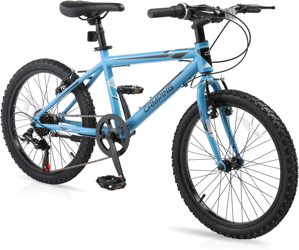 CamPingSurvivals 20/24/26 Inch Mountain Bike for Men/Women, Adult Bicycle with Professional 7 or 21 Speed Shifting, Double Shock Effect, Comfort Saddle and Pretty Look