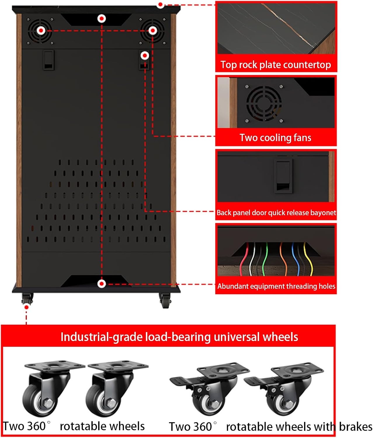 Av cabinet,stereo component cabinet,media cabinet,av media stand,audio rack,Stereo cabinet,audio rack cabinet,audio cabinet,record player console cabinet,corner media cabinet(Black,63.6cm/25.03in)