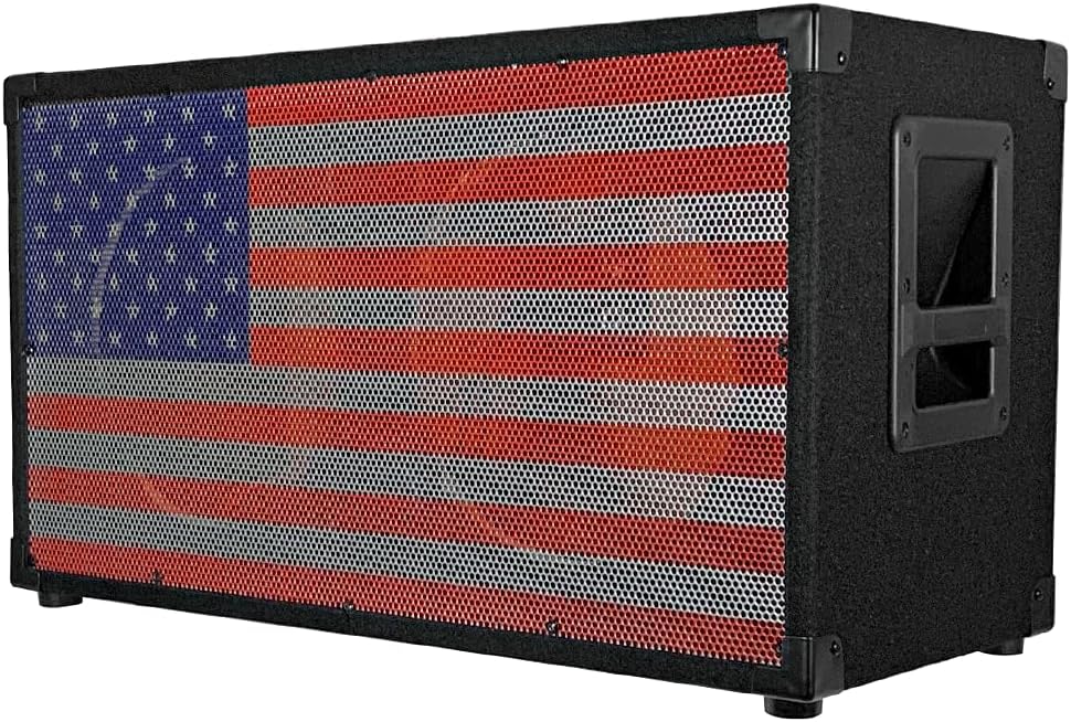 Seismic Audio - SA-212Empty-USA - Empty 2x12 Guitar Speaker Cabinet with Interchangeable USA Grille