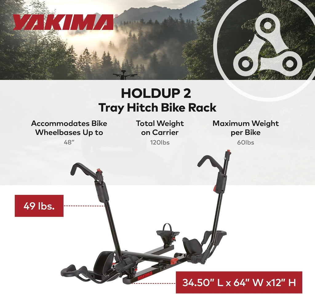YAKIMA, HoldUp Hitch Mount Tray Bike Rack