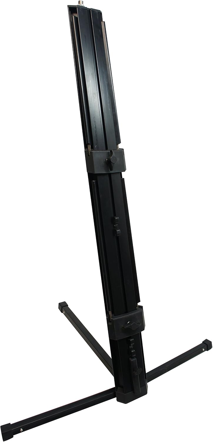 Harmony Audio Professional 2-Tier Column Keyboard Stand with 5/8' Mic Mount Ver2.0