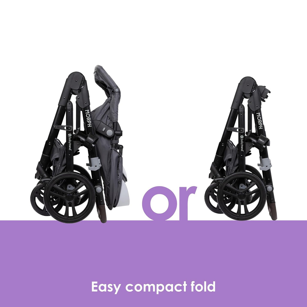 Baby Trend Morph Single to Double Modular Stroller, Dash Grey