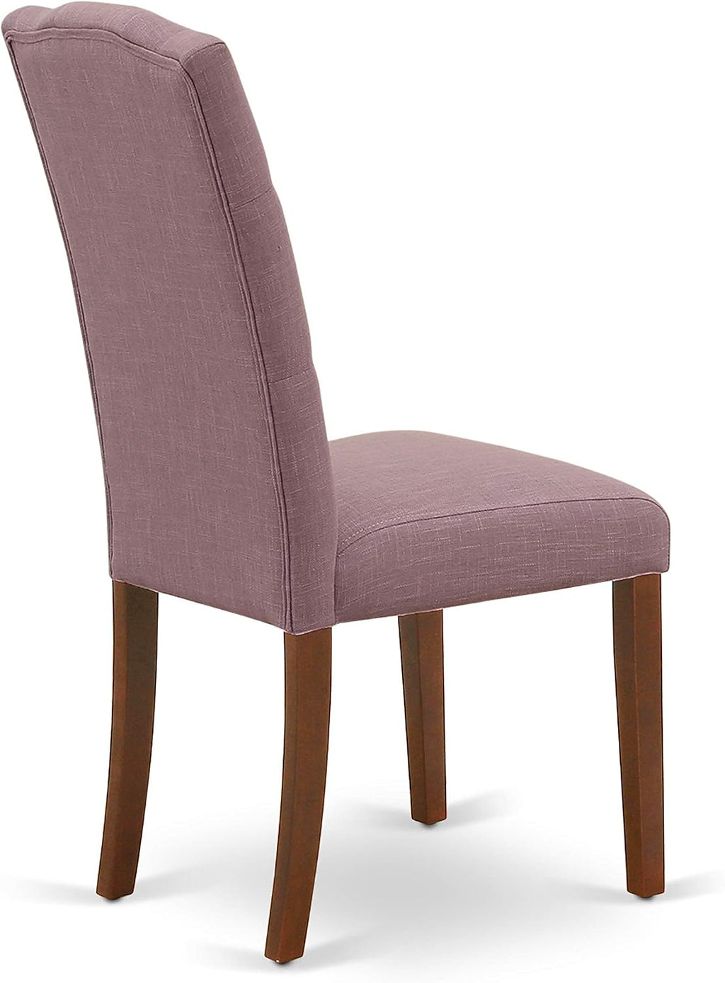 East West Furniture 1NDCE3-MAH-10 3 Piece Modern Dining Table Set Contains a Rectangle Wooden Table with Dropleaf and 2 Dahlia Linen Fabric Parson Dining Chairs, 30x48 Inch, Mahogany