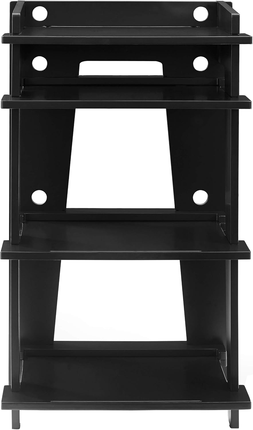 Crosley Furniture Soho Record Player Stand, Media Console with Vinyl Storage, Modern Home Organizer, Black