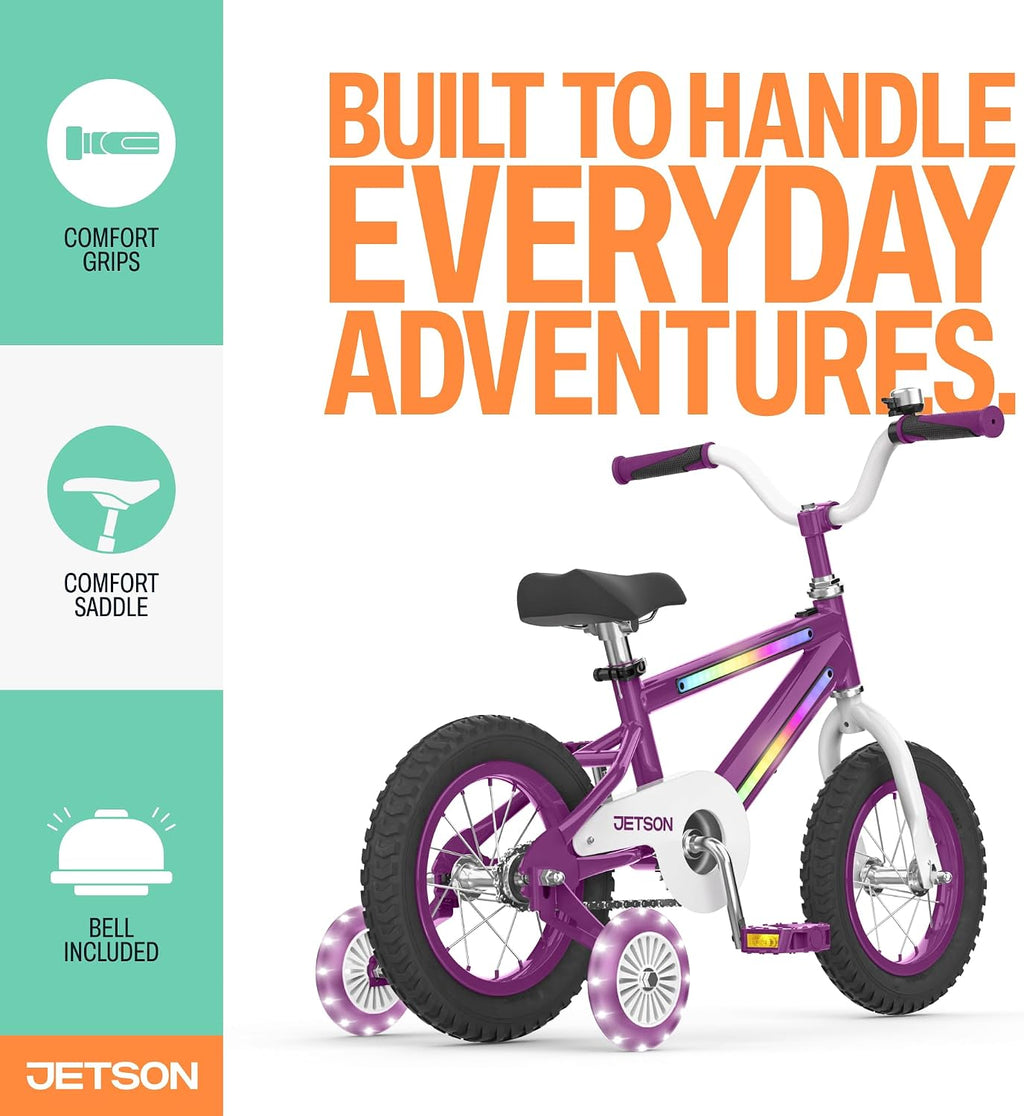 Jetson Light Rider Kids' Light-up Unisex Bike, LED Light-up Frame, 3 Different Light Modes