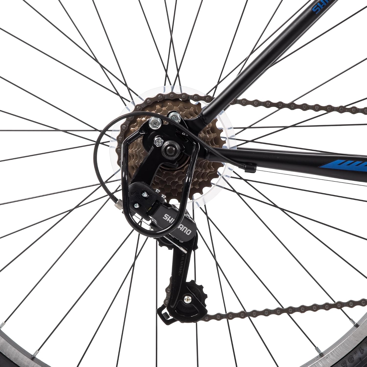 Huffy Stone Mountain Bike for Men and Women, 20'/24'/26', 6-Speed (20') or 21-Speed, Front or Dual Suspension (Varies), Multiple Colors, Adjustable Saddle, Shimano Equipped, All-Terrain Tires