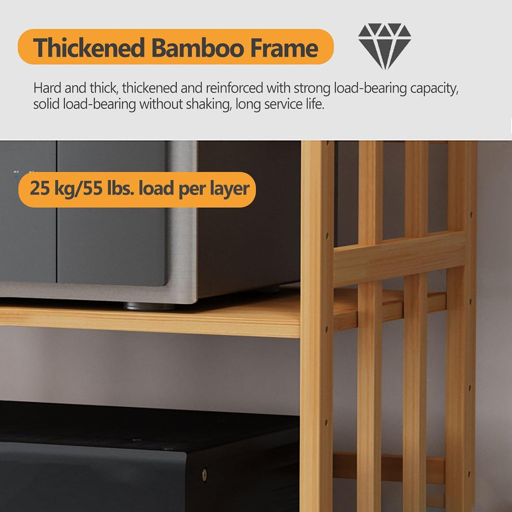 Adjustable HiFi Audio Rack, Large Capacity 2/3/4/5 Tier Media Stand with Heavy Duty Shelves for Stereo Systems, Easy Assembly, 53cm Tall, W-80CM, Perfect for Home Theater & Audio Equipment