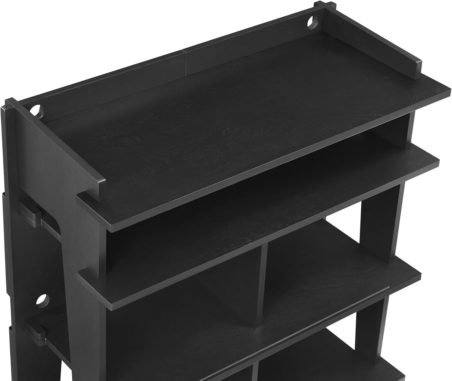 Crosley Furniture Soho Media Console, Record Player Stand with Vinyl Storage, Modern Home Organizer, Black