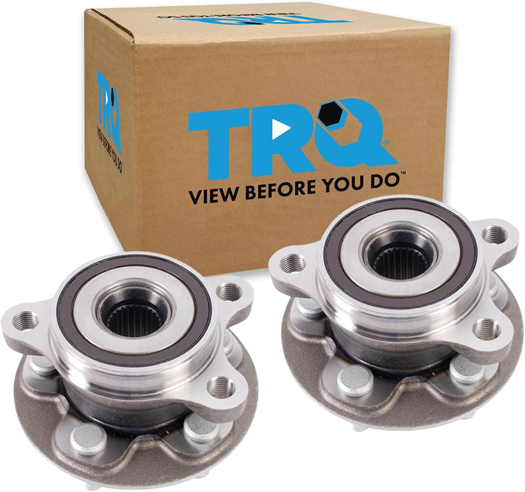 TRQ Front Left and Right Wheel Bearing and Hub Assembly Set 2 Piece Compatible with 20-22 Toyota Corolla LE SE Japan Built Models 1st VIN Digit J 20-22 Corolla Hybrid LE 16-22 Prius 17-22 Prius Prime