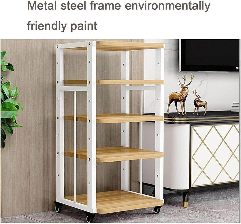 Tier spacing Adjustable Amplifier Racks Mobile Audio and Video Equipment Rack Professional Audio Equipment Cabinet Audio-Visual Tripod with Wheels (Color : B-50X45X100cm)