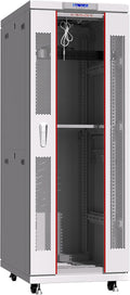42U Server Rack Cabinet – 19' Network Rack Enclosure, 35' Deep Floor Standing Data Rack with Locking Glass Door, Cooling Fans, PDU & Shelf for Servers, Switches and Patch Panels