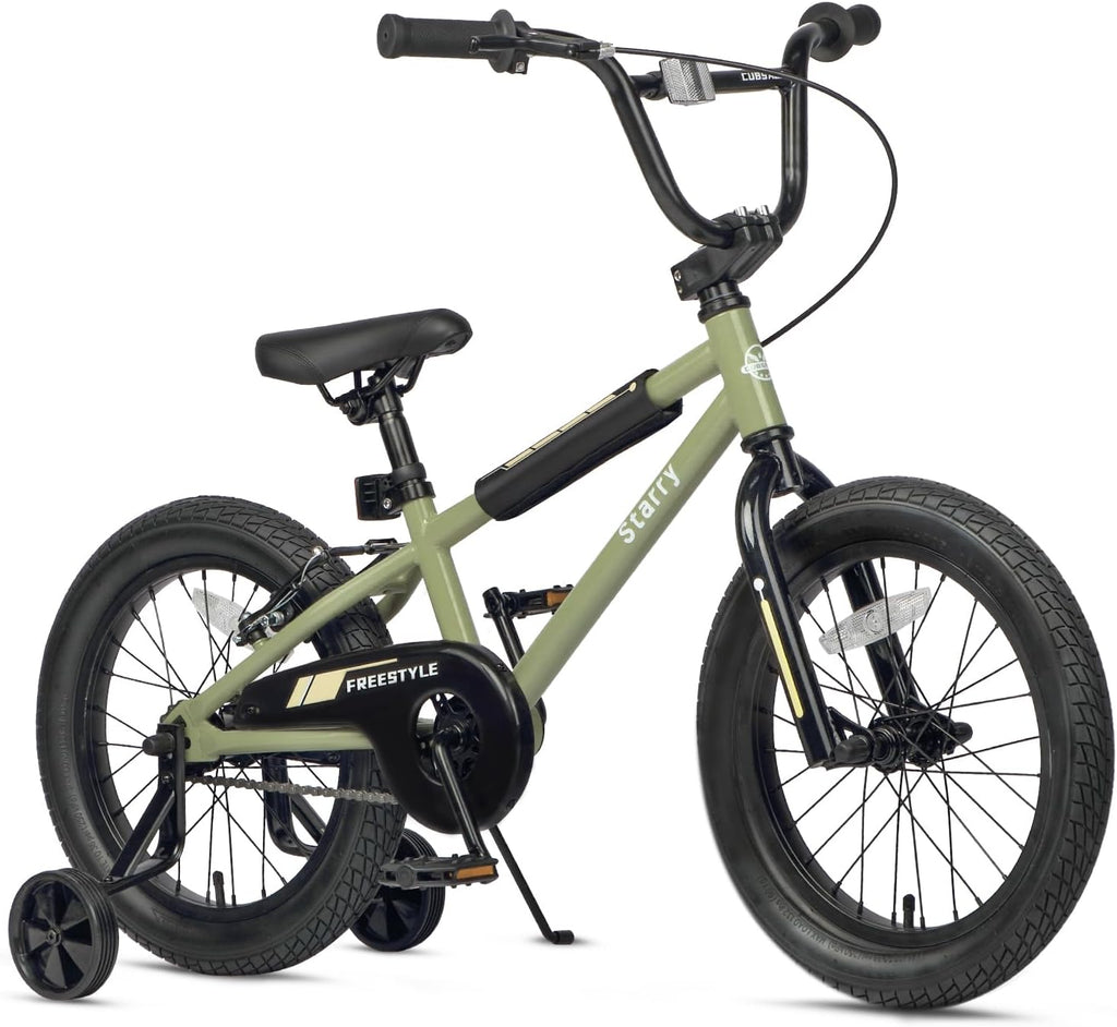 cubsala 12 14 16 18 Inch Kids Bike BMX Style Bicycle with Training Wheels Coaster Brake for 2-10 Years Old Toddlers Boys Girls Multiple Colors