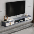 Wall Mounted TV Cabinet, Audio and Video Equipment Storage Wall Rack Media Control Center with Drawer, for Bedroom Living Room Media Room Gaming Room, for 32-70' TVs (Color : Gris, Size : 1
