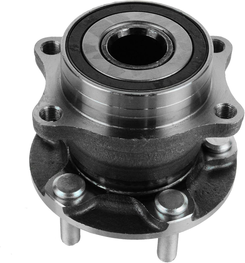 TRQ 2 Piece Front Rear Wheel Bearing & Hub Assembly Set Compatible with 2009-2013 Subaru Forester 2012-2013 Impreza 2010-2014 Legacy Outback