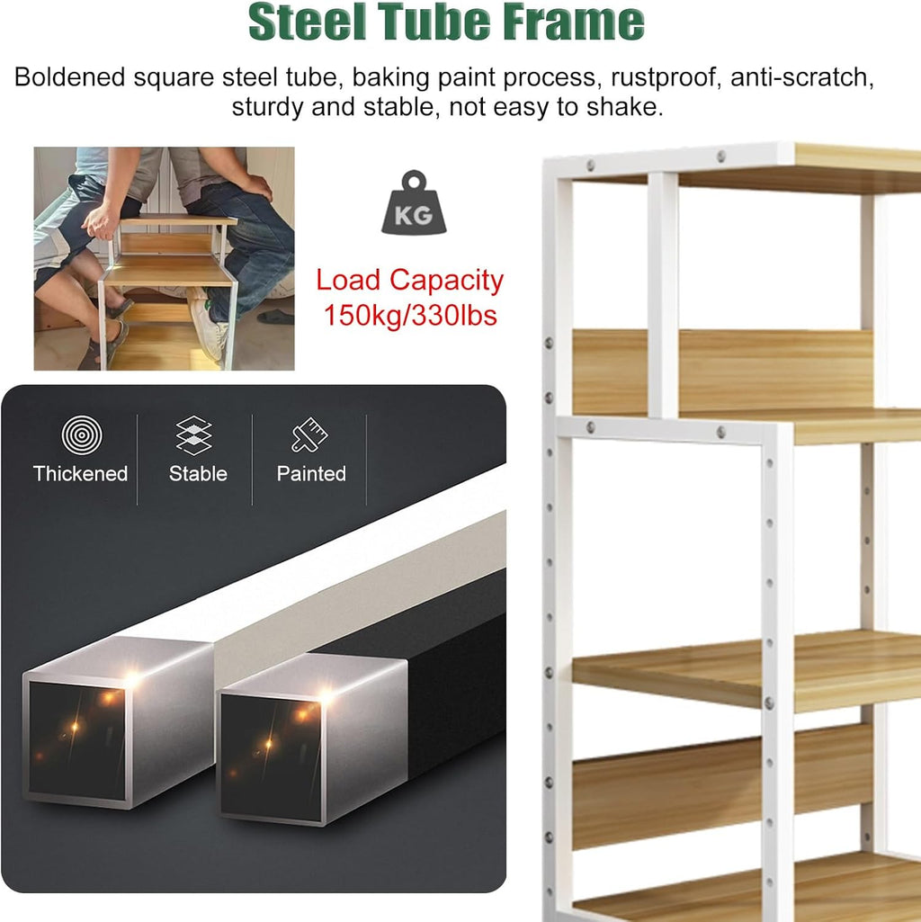 Stereo Audio Component Rack Stand, Corner Movable Media Shelf Tower - DVD Players/Amplifiers/Projector/TV Accessories Storage Organizer, Equipment Display Holder(3 Tier - 69cm(27.2in))