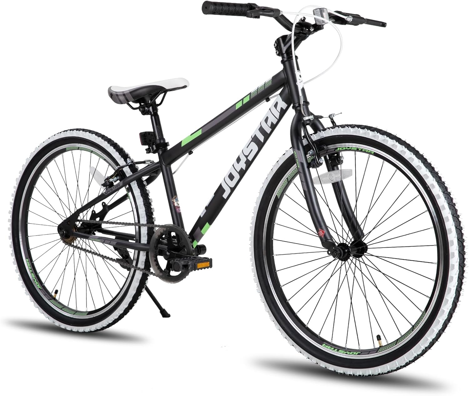 JOYSTAR Lubbock 20 24 Inch Kids Bike for Boys & Girls Ages 7-12 Years Hardtail Mountain Bike for Kids with 1-Speed/7-Speed Drivetrain, White Wall Knobby Tires, Kids' Bicycle