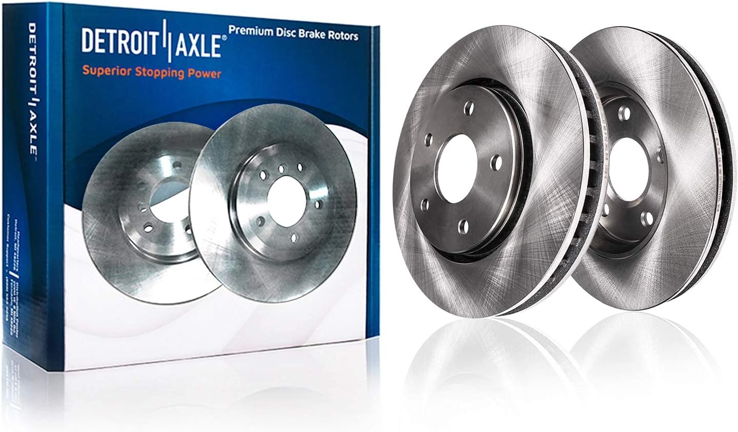 Detroit Axle - Brake Kit for 2013-2017 Honda Accord, Disc Brake Rotors Ceramic Brakes Pads Replacement: 11.54'' inch Front and 11.10' inch Rear Rotor - 10pc Set
