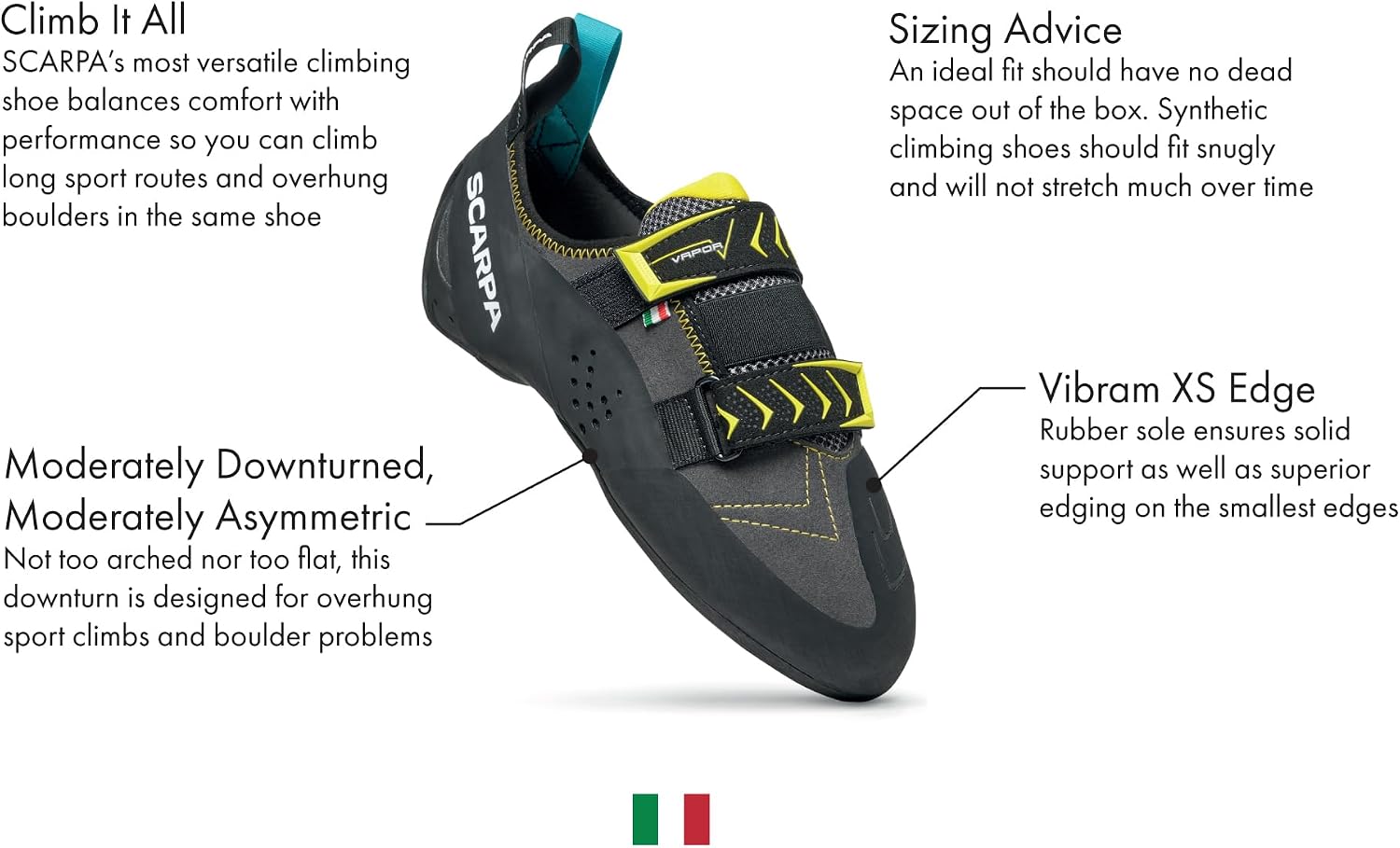 SCARPA Vapor V Rock Climbing & Bouldering Shoes
