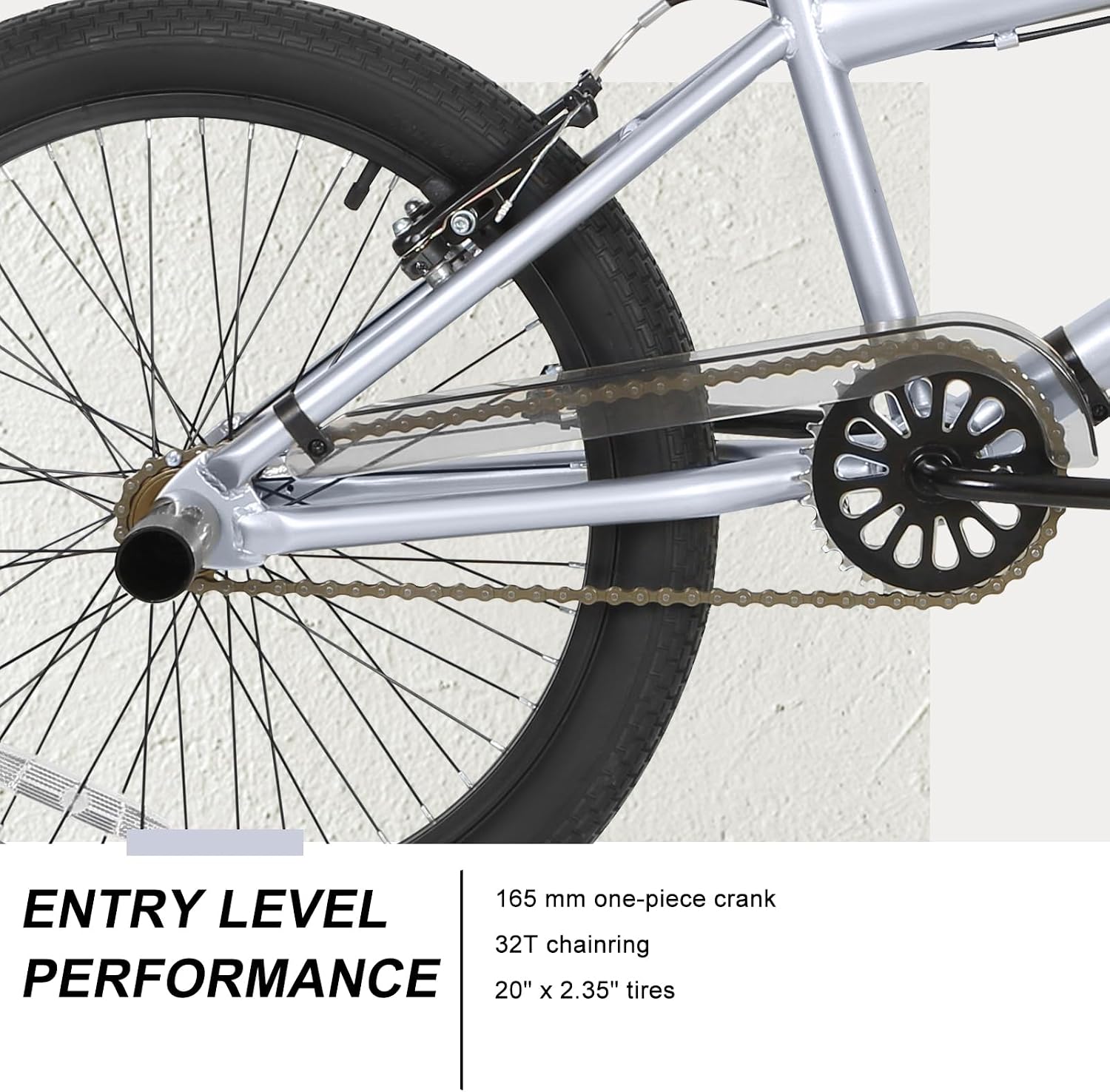 WEIZE Freestyle BMX Bike, 20 inch Trick Bicycle for Kids, Hi-Ten Steel Frame, 360 Degree Rotor Freestyle, 4 Pegs Single Speed Teen Bike for Boys Girls & Beginner-Level to Advanced Riders
