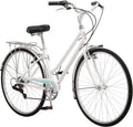Schwinn Wayfarer Hybrid Bike, 700c Mens and Womens Bike, 7-Speed Hybrid Bicycle, Retro Steel Frame, Front and Rear Linear Pull Brakes, Fenders, Cargo Space, Adult Bicycle