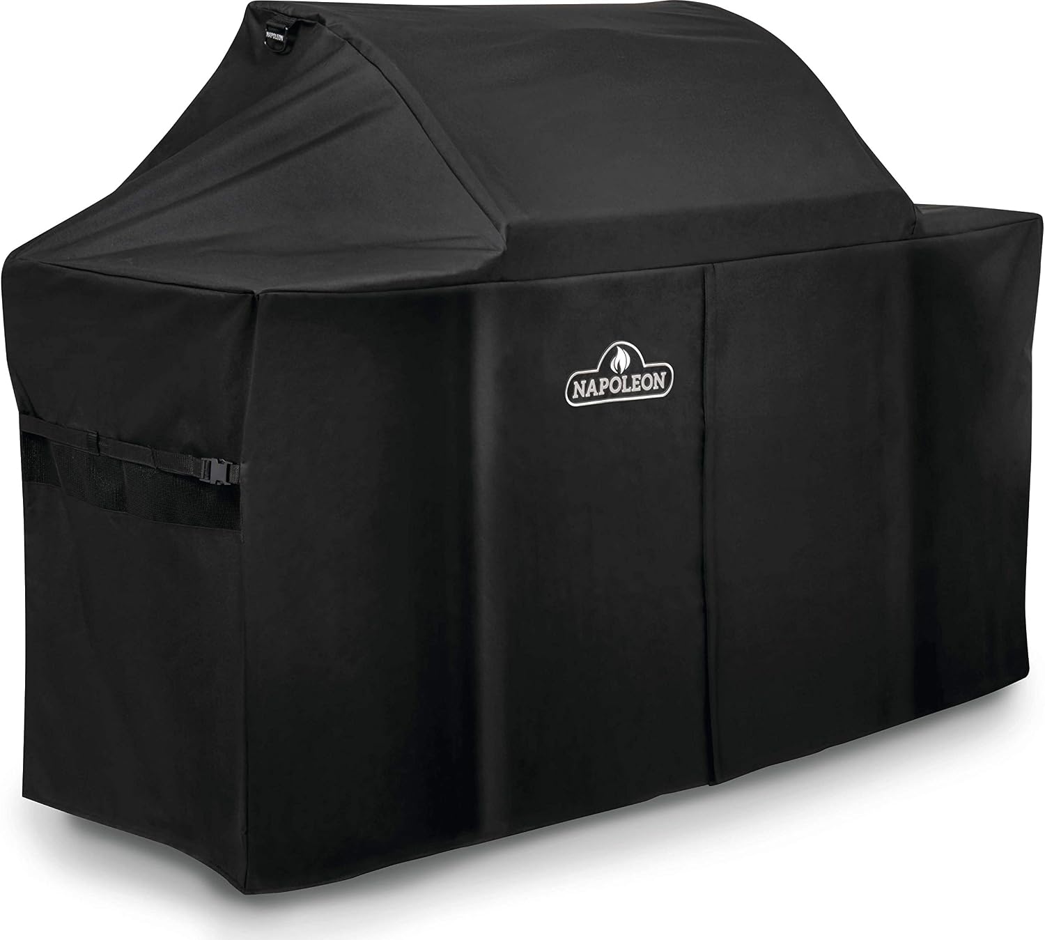 Napoleon Grill Cover for Large Grills - LEX 605 and Charcoal Professional Grills, Black, Water Resistant, UV Protected, Air Vents, Hanging Loops, Adjustable Buckled Straps