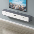 Wall Mounted TV Cabinet Floating TV Shelf Wall Shelf TV Stand Media TV Console TV Bracket Entertainment Center Storage Cabinet for Office Bedroom Living room Audio-visual Equipment Shelves Book Shelf