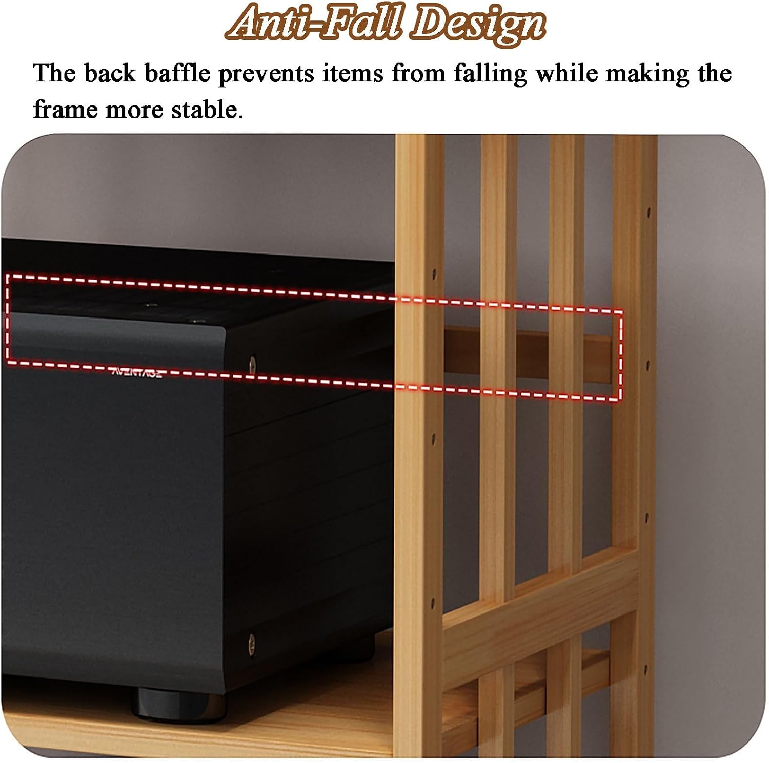 HiFi Multimedia Storage Cabinet - Adjustable Audio-Video Shelves with Casters 2-Tier Stereo Equipment Rack & Mobile Storage for Home Theater 50cm Wide Stylish & Functional.