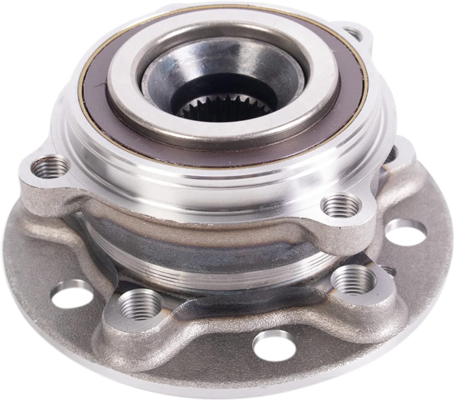 TRQ Front Left and Right Wheel Bearing and Hub Assembly Set 2 Piece Compatible with 15-21 Mercedes-Benz C300 4Matic 16-18 GLC300 4Matic 2021 GLC300 4Matic 17-19 E300 4Matic 19-21 E450 4Matic