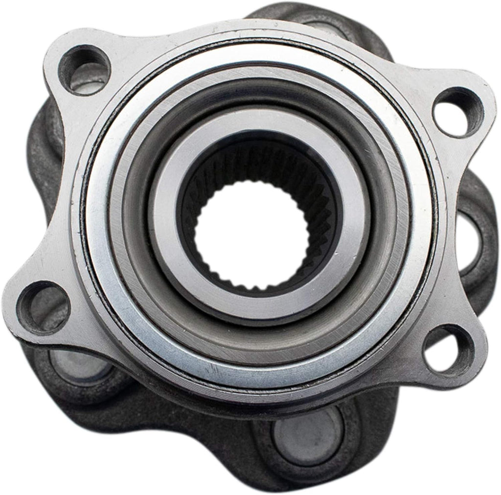 TRQ Rear Left and Right Wheel Bearing and Hub Assembly Set 2 Piece Compatible with 2003-2008 Infiniti FX45