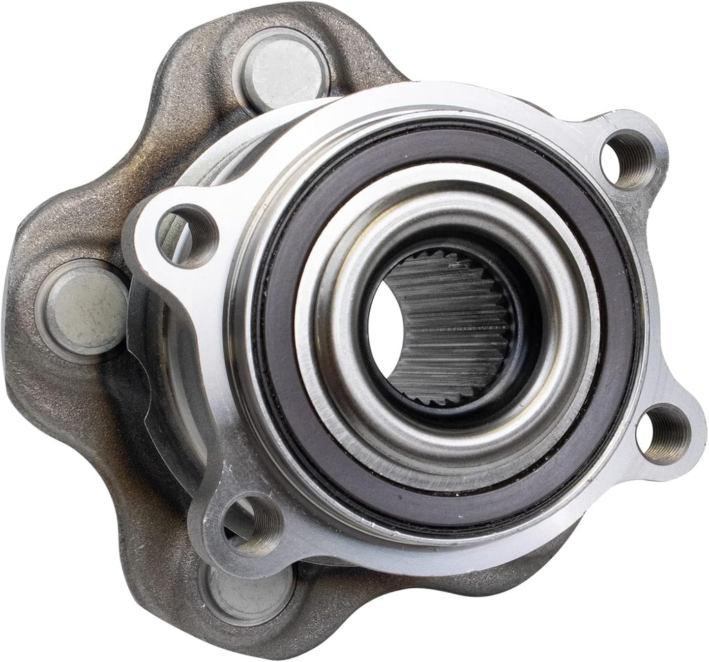 TRQ Rear Wheel Bearing and Hub Assembly Set 2 Piece Compatible with 14-19 Infiniti QX60 All Wheel Drive 2013 JX35 All Wheel Drive 15-19 Nissan Murano All Wheel Drive 13-19 Pathfinder 4 Wheel Drive