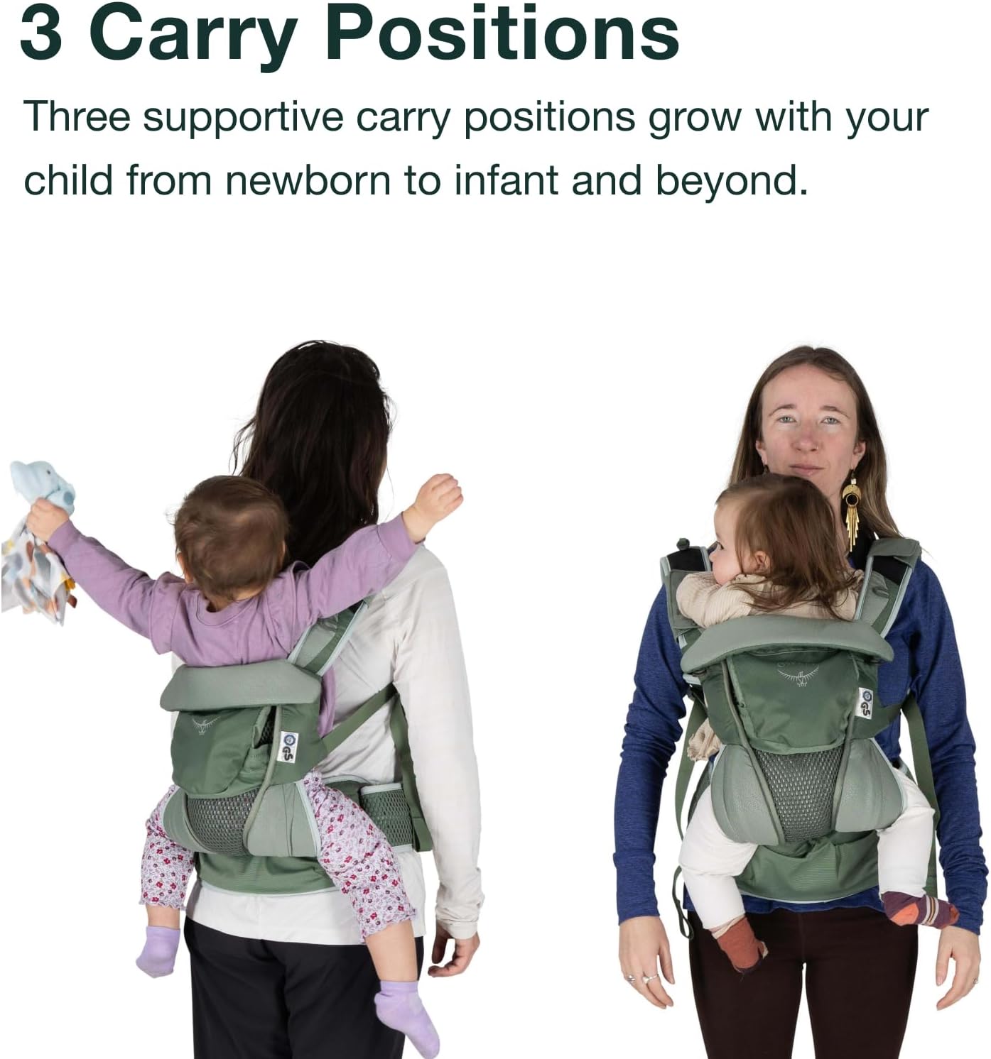 Osprey Poco Soft Convertible Baby Carrier for Newborns - Ergonomic Toddler Sling