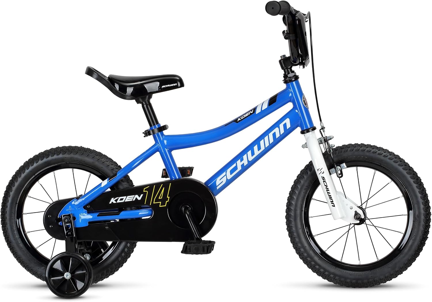 Schwinn Koen Bike, 14 Inch Bike for Kids Ages 3-4, SmartStart Ergonomic Design for Kids, Adjustable Seat Grows with your Child, Rear Coaster Brake and Front Caliper Brake, Training Bicycle