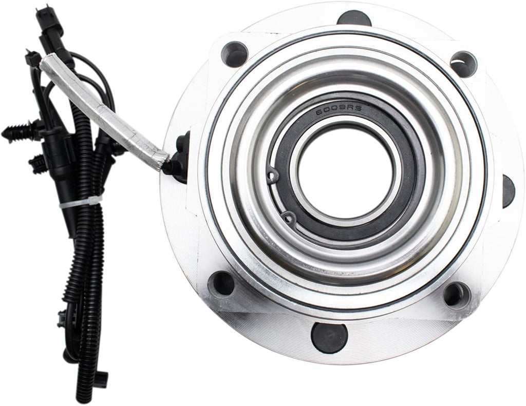 TRQ 2 Piece Front Passenger Side Wheel Bearing & Hub Assembly Set 4WD Compatible with 2017-2022 Ford F-350 Super Duty