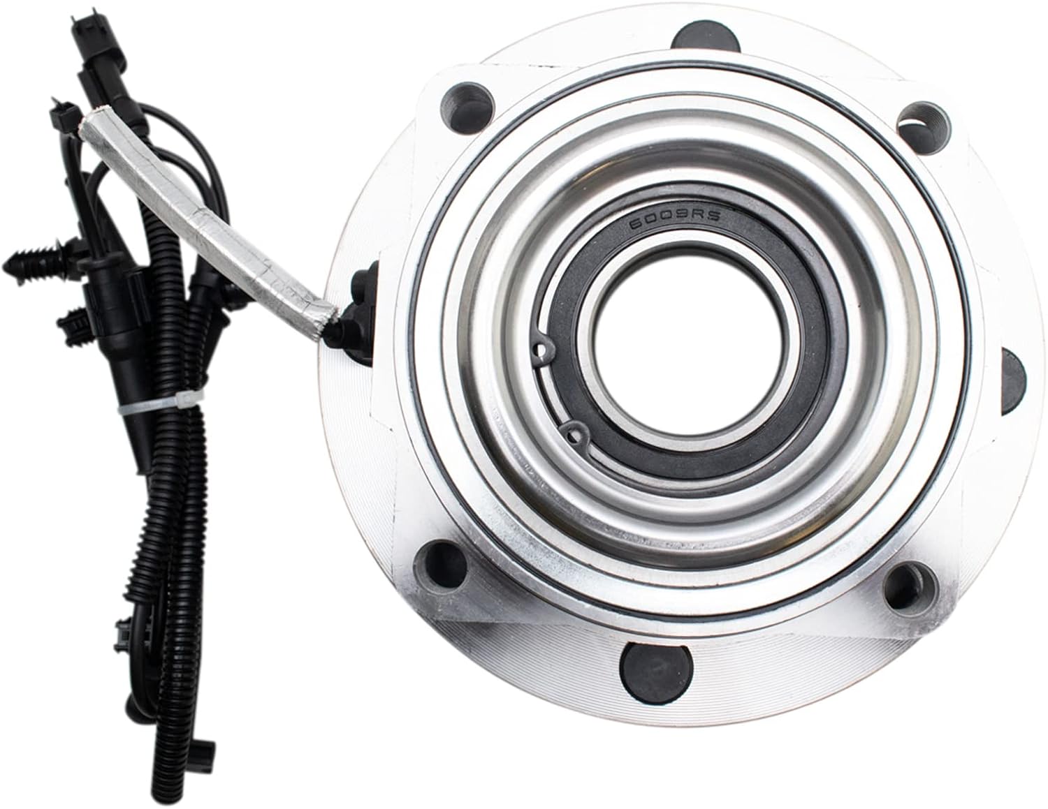 TRQ 2 Piece Front Passenger Side Wheel Bearing & Hub Assembly Set 4WD Compatible with 2017-2022 Ford F-350 Super Duty