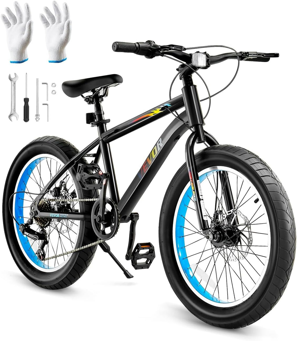 VEVOR Mountain Bike for Men/Women, 20'/26'/29' Sizes, 7/21/24 Speed Twist Shifting, Front or Dual Suspension, Dual Disc Brakes, Comfort Saddle, Sleek Colors
