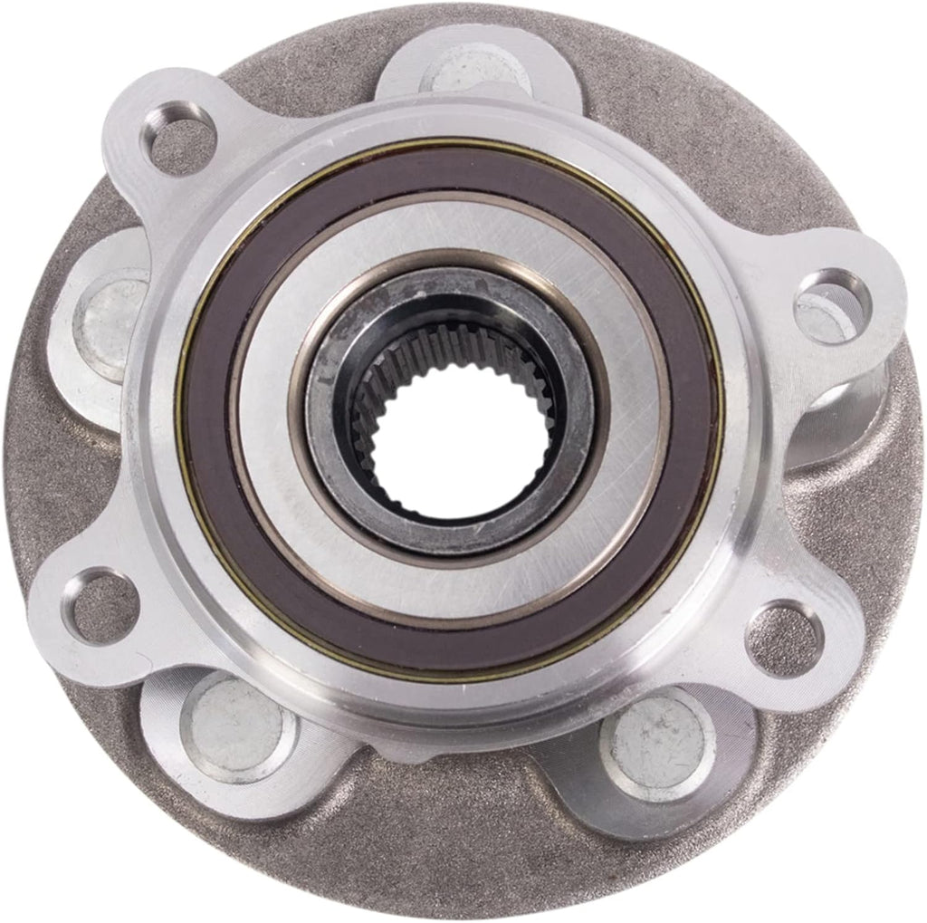 TRQ Front Left and Right Wheel Bearing and Hub Assembly Set 2 Piece Compatible with 2019-2023 Toyota RAV4 Limited Hybrid XLE XSE LE