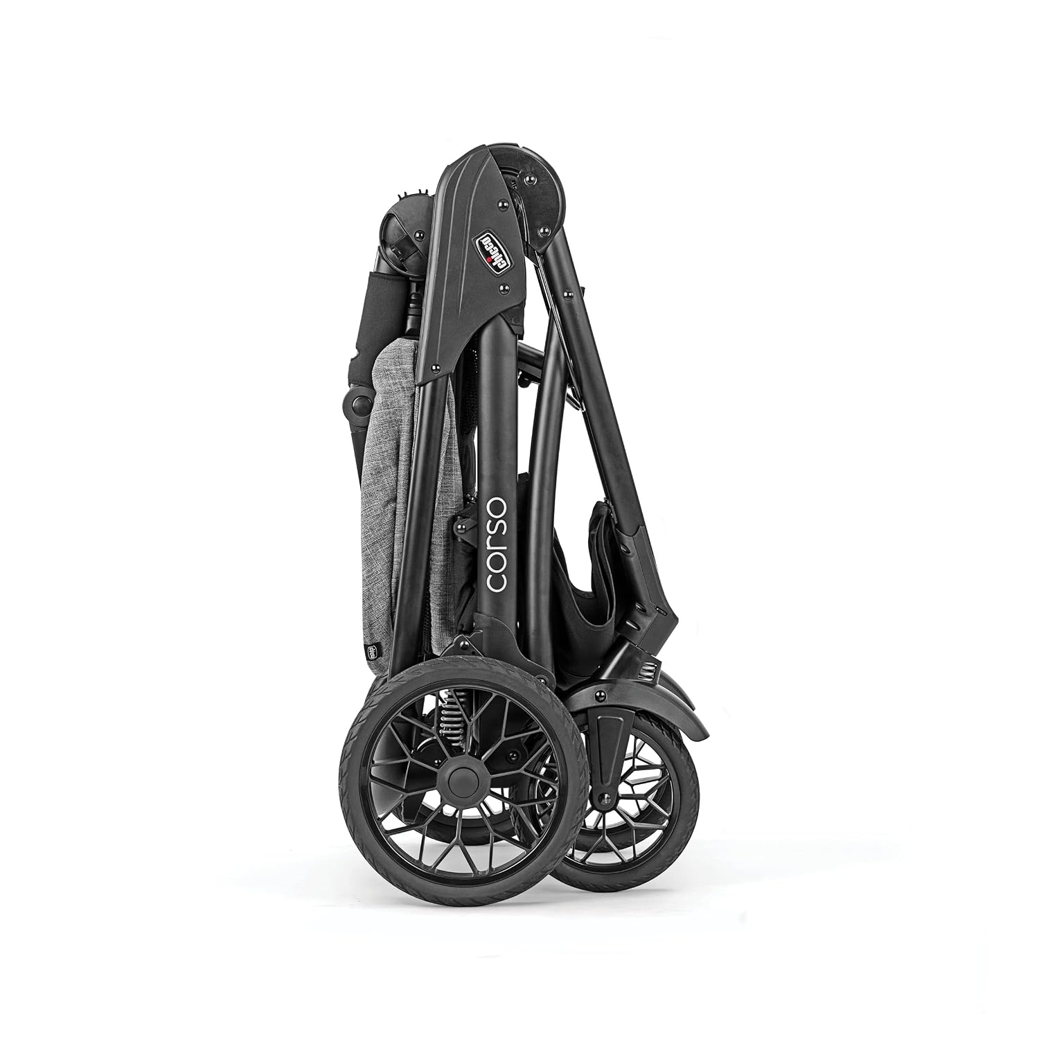 Chicco Corso Primo ClearTex Modular Travel System, Corso Primo Modular Stroller with KeyFit 35 Zip ClearTex Infant Car Seat and Base, Aspen/Black