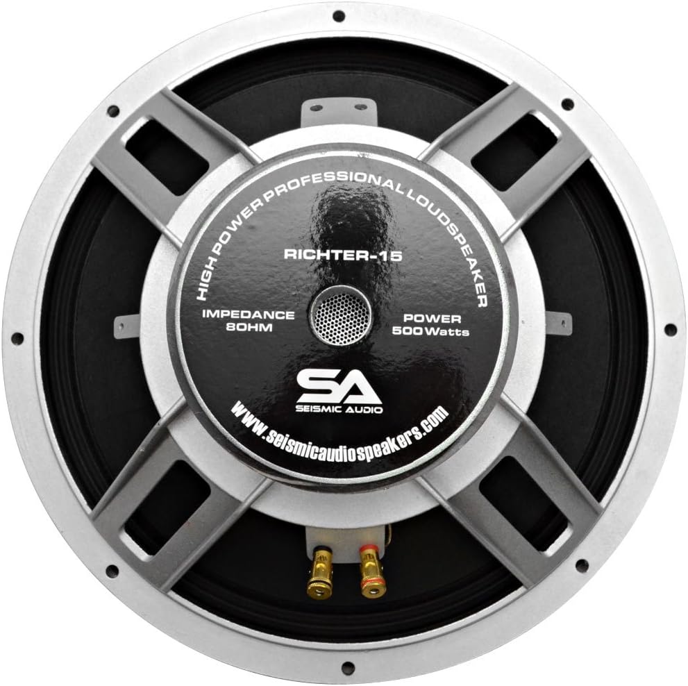 Seismic Audio - Richter 15 - 15' PA/DJ Raw Replacement Woofer or Speaker 500 Watts