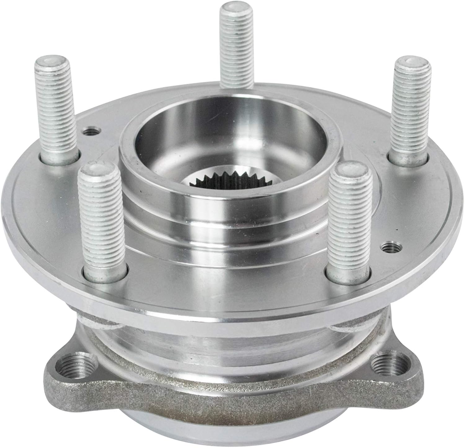 TRQ 2 Piece Wheel Bearing & Hub Assembly Set Compatible with 2007-2014 Hyundai Santa Fe 2013-2014 Santa Fe Sport 2007-2012 Veracruz 2011-2015 Kia Sorento