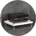 1/2/3/4-layer HiFi Audio Cabinet HiFi Stand Record Player MDF Stand, Audio Rack with Shock-Absorbing Feet Power Amplifier Shelf Equipment Cabinet, D,60 * 48 * 10cm(1Tier)