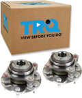 TRQ Front Left and Right Wheel Bearing and Hub Assembly 2 Piece Set for REAR WHEEL DRIVE MODELS ONLY Compatible with 05-15 Pre Runner 2WD 03-23 Toyota 4Runner 2WD 07-14 FJ Cruiser 2WD 16-23 Tacoma 2WD