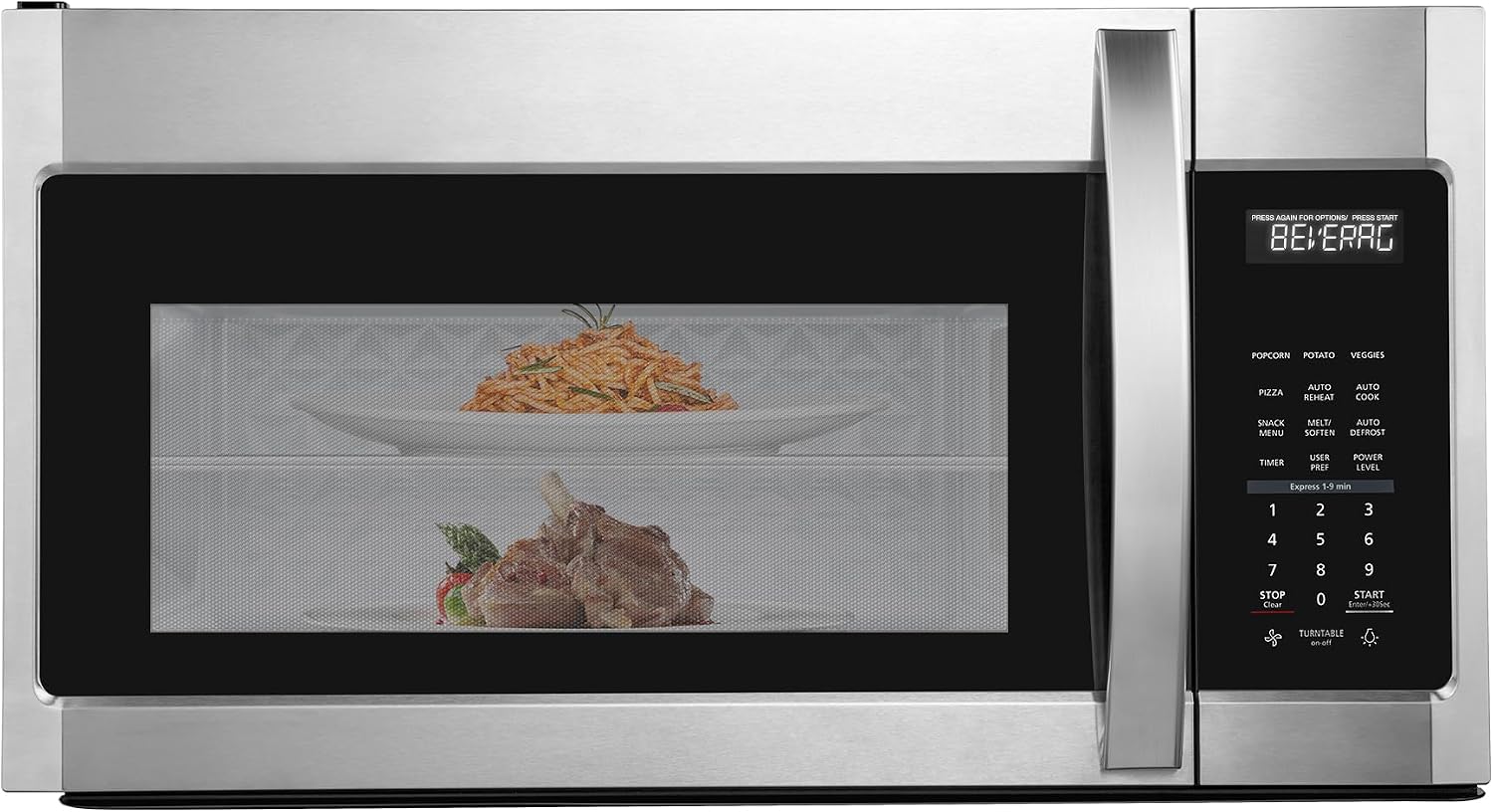 BLACK+DECKER 1000W Over The Range Microwave with Cuisinart 1800W Air Fryer Toaster Oven with Bake, Broil & Grill