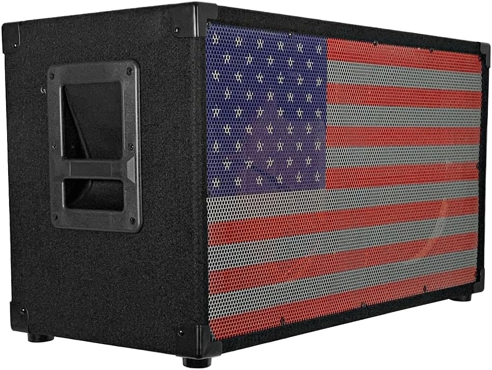 Seismic Audio - SA-212Empty-USA - Empty 2x12 Guitar Speaker Cabinet with Interchangeable USA Grille