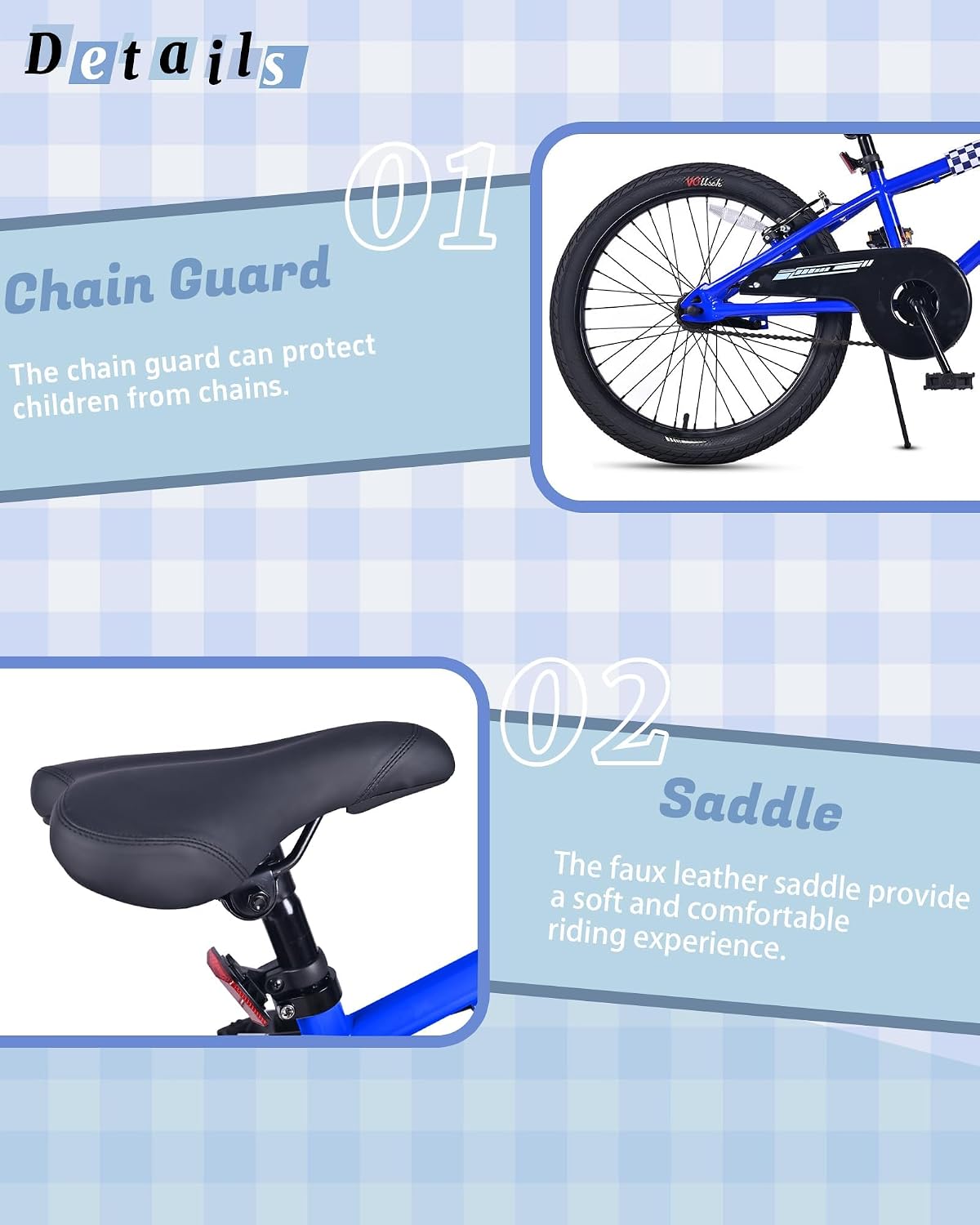 vollsch BMX Style 12 14 16 Inch Kids Bike Training Wheels 20'' Bicycle with Kickstand for 2-14 Years Old Toddlers Boys Girls Coaster Brake Multiple Colors