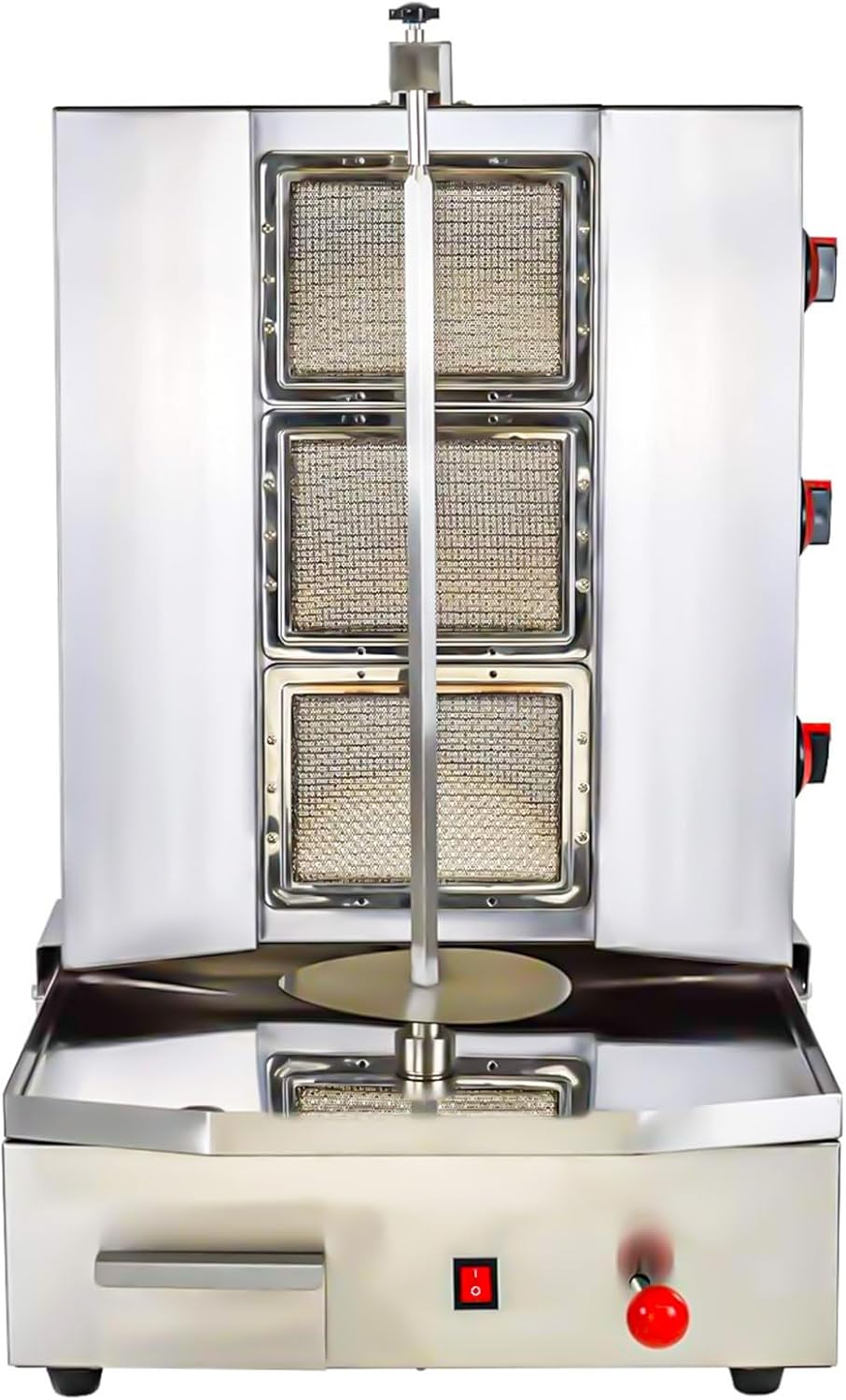 Shawarma Propane gyro machines Gas Vertical Barbecue Grill Doner Kebab Gyro Grill Rotating Kebab Machine with 3 Burners