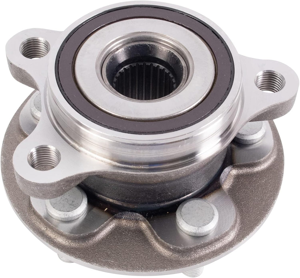 TRQ Front Left and Right Wheel Bearing and Hub Assembly Set 2 Piece Compatible with 20-22 Toyota Corolla LE SE Japan Built Models 1st VIN Digit J 20-22 Corolla Hybrid LE 16-22 Prius 17-22 Prius Prime